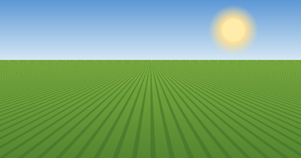 Lavoura com fileiras de plantio ao amanhecer
